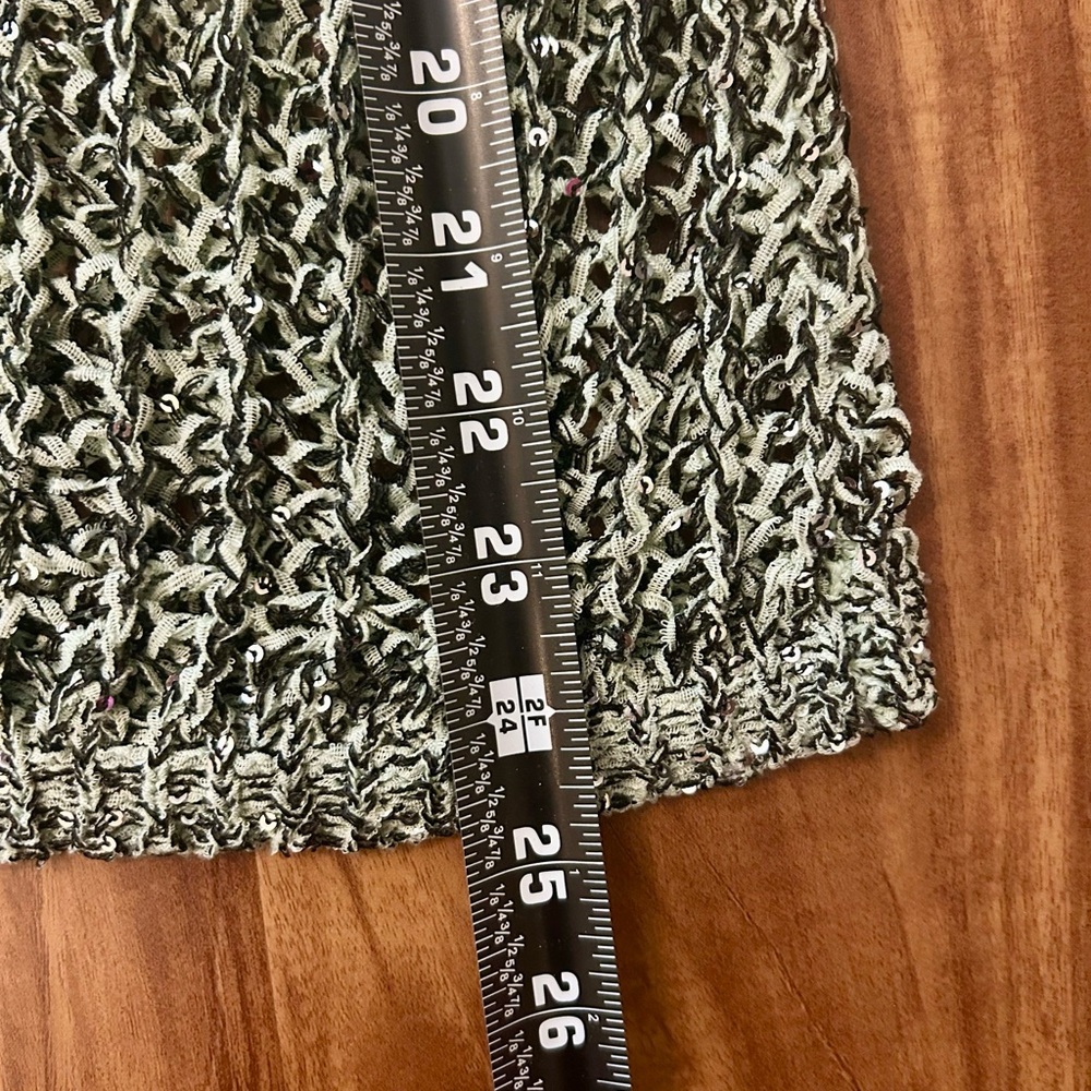Daytrip Shimmer Mint Green & Black Sweater - Picture 5 of 7